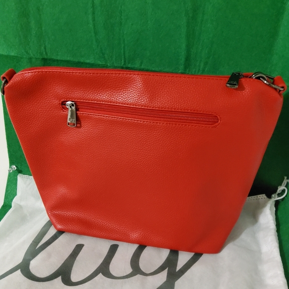 Lug Flare XL Vegan Crossbody Bag, Poppy Red - Picture 2 of 9